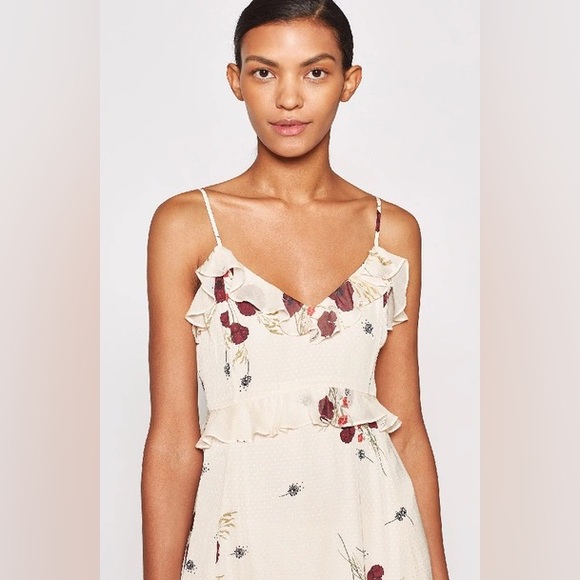 JOIE NWT Joie Cassiel Floral Ruffle Maxi Dress 6 - Picture 4 of 16